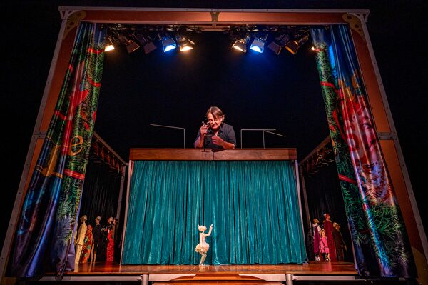 Puppeteer Ronnie Burkett pulls the strings in LITTLE DICKENS, at the Berkeley Street Theatre in Toronto. Credit: Dahlia Katz