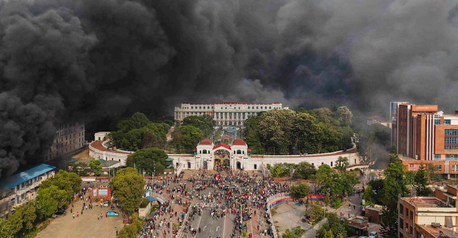 The parliament buildings in Kathmandu went up in flames on Tuesday as prime minister K. P. Sharma Oli resigned and fled Nepal. The protests that ousted him have come to be known as the ‘Gen Z’ movement, given the ages of most involved.