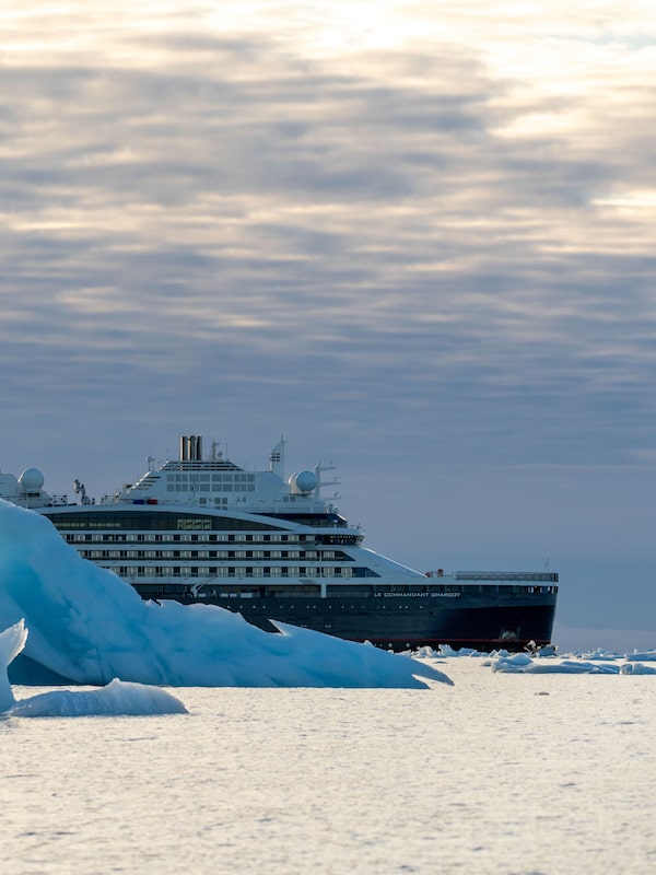 While Le Commandant Charcot's views capture the raw beauty of Greenland’s coastal villages and icy landscapes, its 123 staterooms feature all the creature comforts of a luxury hotel.