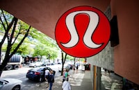 FILE PHOTO: Yogawear retailer Lululemon Athletica Inc's logo is pictured at its store in downtown Vancouver June 11, 2014 