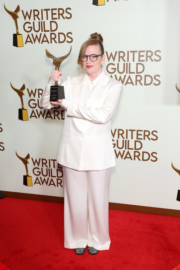 LOS ANGELES, CALIFORNIA - MARCH 05: Sarah Polley poses in the press room during the 2023 Writers Guild Awards West Coast Ceremony at Fairmont Century Plaza on March 05, 2023 in Los Angeles, California. (Photo by Monica Schipper/Getty Images for WGAW)