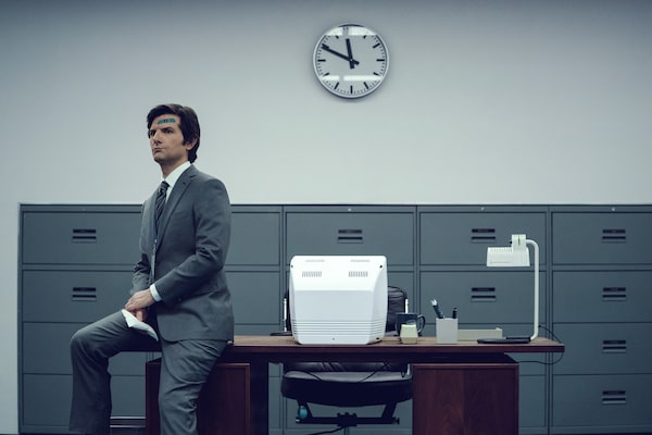 Adam Scott in “Severance,” now streaming on Apple TV+.