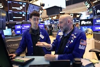 NEW YORK, NEW YORK - MARCH 12: Traders work on the floor of the New York Stock Exchange during morning trading on March 12, 2026 in New York City. Stocks continue to tumble, with the Dow Jones opening down over 500 points, as oil prices rise due to the war in Iran and the new Supreme Leader, Mojtaba Khamenei, stating that the Strait of Hormuz should remain closed. (Photo by Michael M. Santiago/Getty Images)