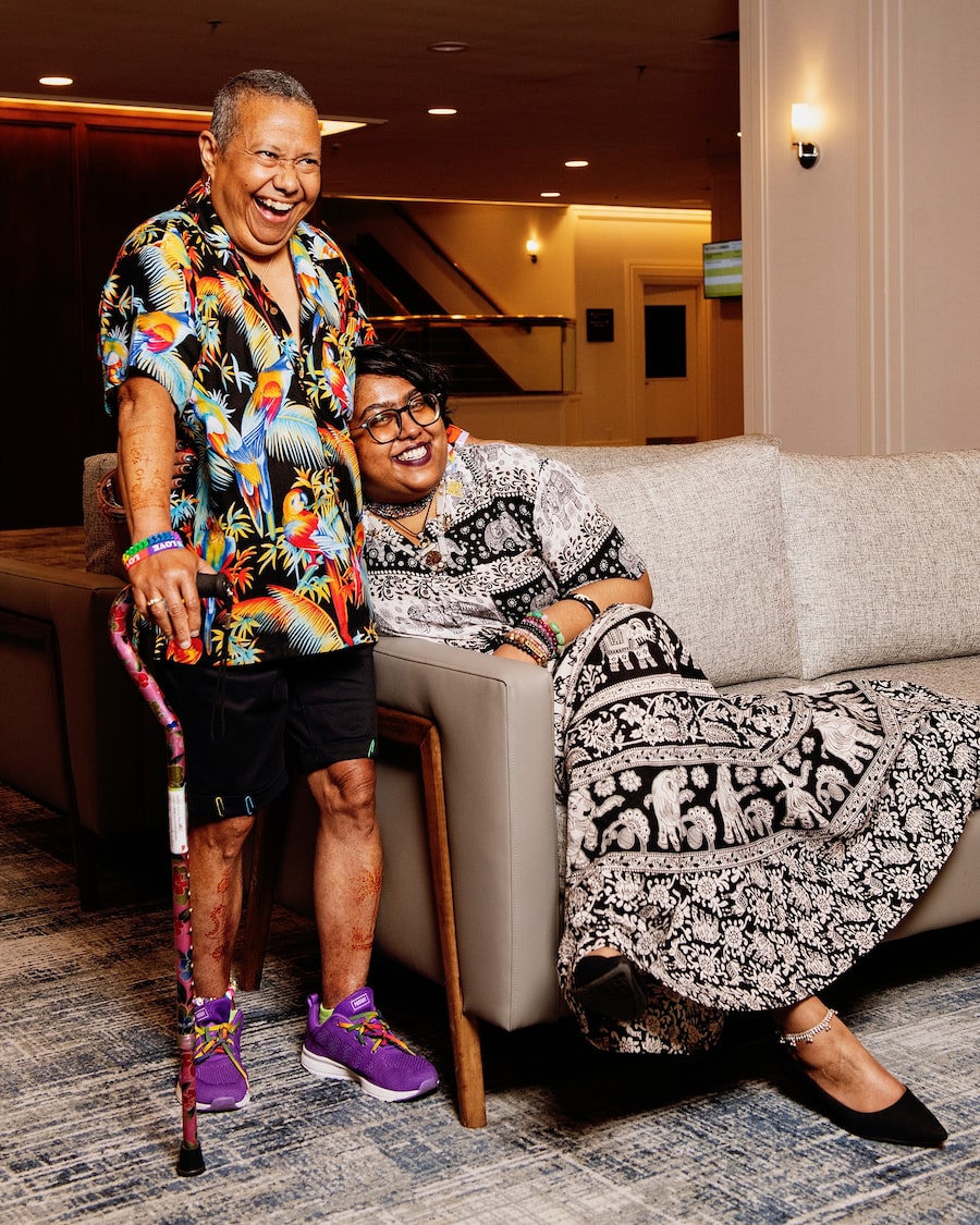 With 43 years between them, Alisha Zaida Ali and leZlie lee kam consider each other chosen family.