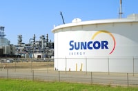 A Suncor Energy facility is seen in Sherwood Park, Alberta in August of 2019.