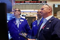 Traders work on the floor at the New York Stock Exchange (NYSE) in New York City, U.S., September 8, 2026.  REUTERS/Brendan McDermid