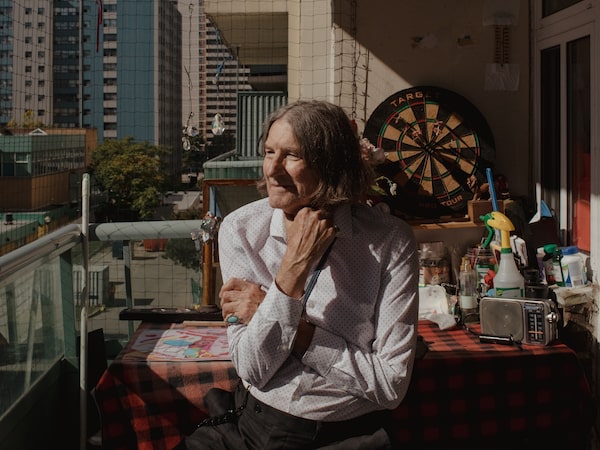 Michael Holtom, 73, at his home in Toronto, where he lives alone.