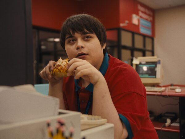 Isaiah Lehtinen (Lawrence) in I LIKE MOVIES by Chandler Levack. Photo courtesy of VHS Forever Inc. / Mongrel