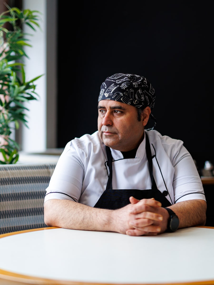 Saman Rezaeifar, chef and owner of Cafe Tehran in Ottawa. Mr. Rezaeifar and his wife left their families behind in Iran two years ago to bring their daughters to Canada for a better life.