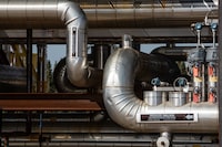The Cenovus Christina Lake oilsands facility steam-assisted gravity drainage pad southeast of Fort McMurray, Alta., is shown on Wednesday, April 24, 2024.  THE CANADIAN PRESS/Amber Bracken