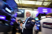 Traders work on the floor at the New York Stock Exchange (NYSE) in New York City, U.S., June 1, 2026.  REUTERS/Brendan McDermid