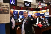 Traders work on the floor at the New York Stock Exchange (NYSE) in New York City, U.S., September 3, 2025 
