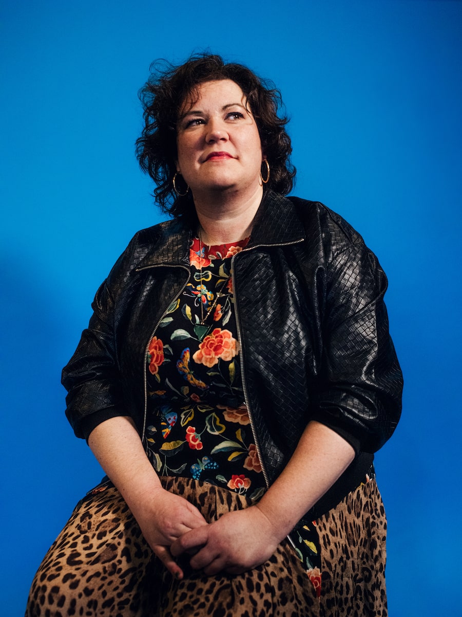 Reid, above, lovingly refers to her books as 'hockey smut,' but her fans rave about how well she captures the interior lives of her characters.