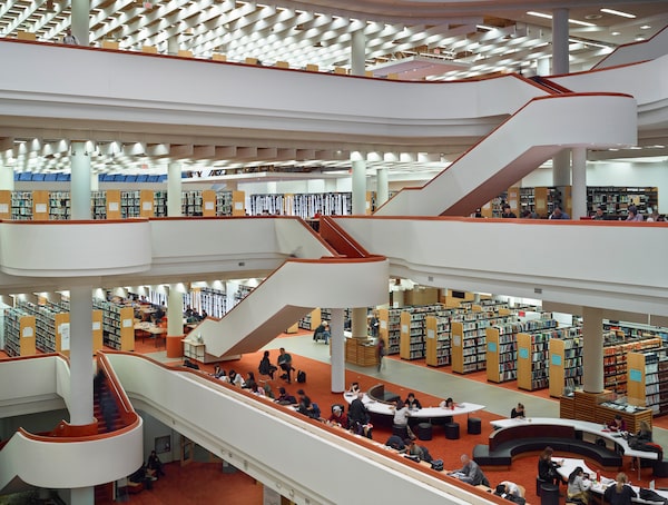 Handout photo of the Toronto Reference Library, designed by Raymond Moriyama.